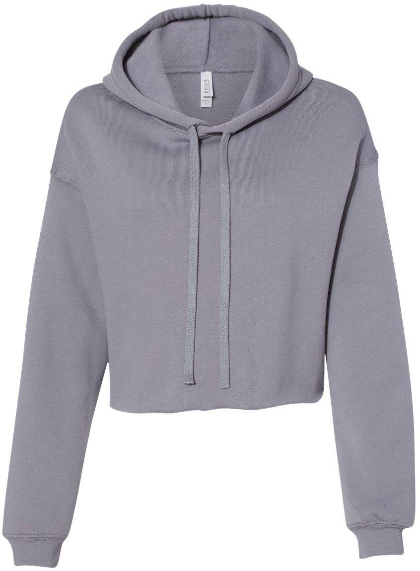 Bella+Canvas Bella+Canvas Crop Tie Dye Hoodie In Shade Tie Dye/ Storm - 60% Off
