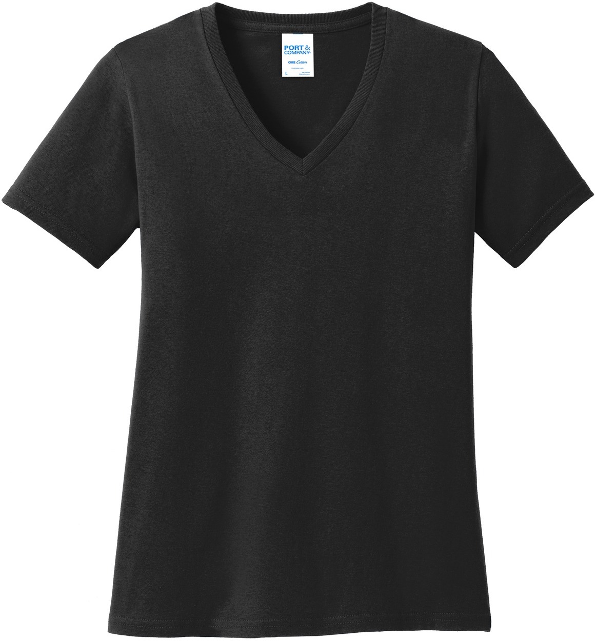 Port & Company Ladies Core Cotton V-Neck Tee - Image 10