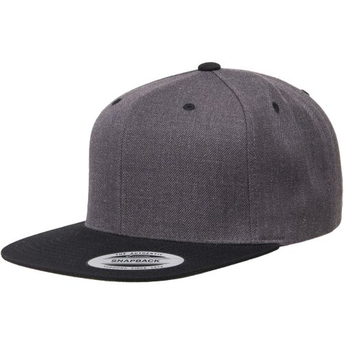 Adult 6-Panel Structured Flat Visor Classic Two-Tone Snapback