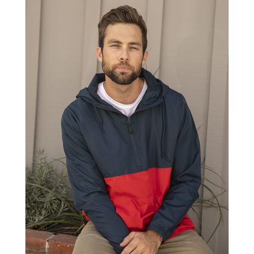 Independent Trading Co Lightweight Windbreaker Pullover Jacket