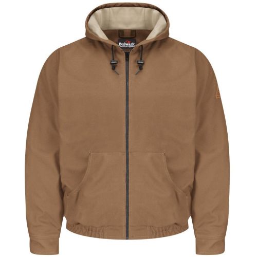 Brown Duck Hooded Jacket – EXCEL FR® ComforTouch® – Long Sizes