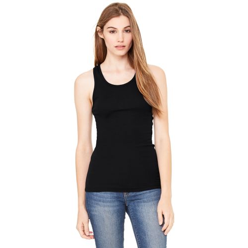 Ladies’ Sheer Mini Rib Racerback Tank