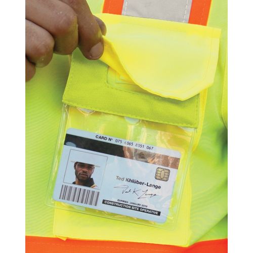 Retractable Clear ID Pocket