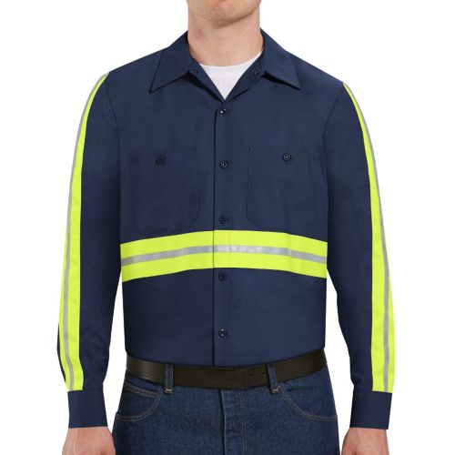 Industrial Enhanced-Visibility Long Sleeve Work Shirt – Long Sizes