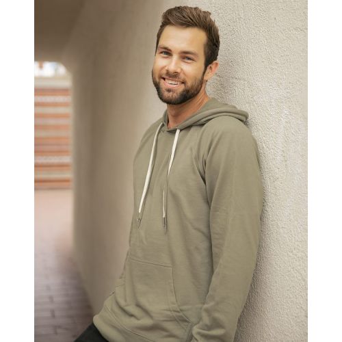 Icon Unisex Lightweight Loopback Terry Hooded Pullover