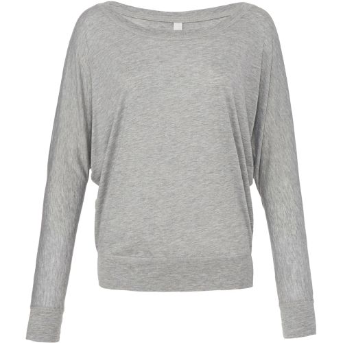 Ladies’ Flowy Long-Sleeve Off Shoulder T-Shirt