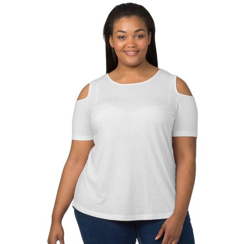 Women’s Plus Size Cold Shoulder T-Shirt