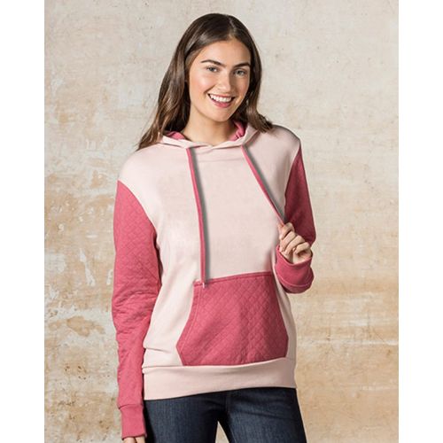 Women’s Cloud Fleece Quilted Hooded Sweatshirt