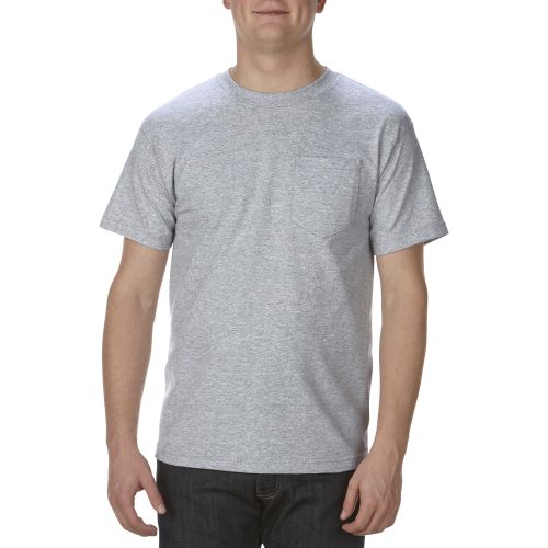 Adult 6.0 oz., 100% Cotton Pocket T-Shirt