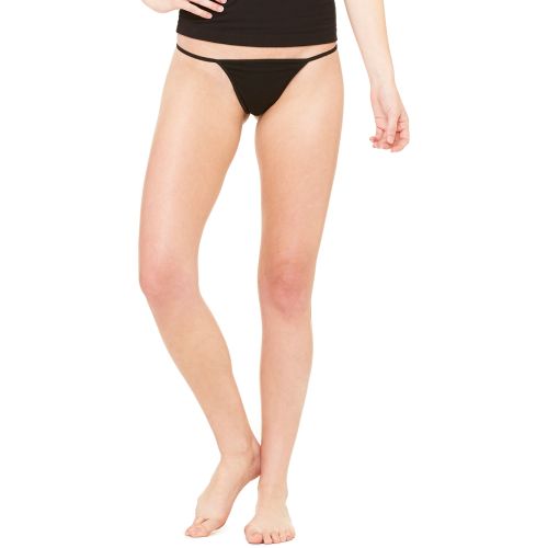 Ladies’ Cotton/Spandex Thong Bikini