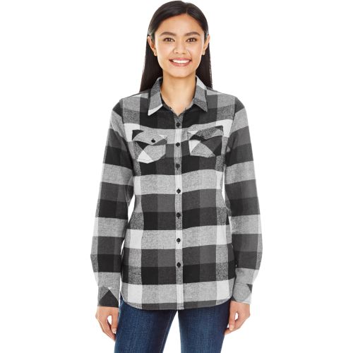 Ladies’ Plaid Boyfriend Flannel Shirt