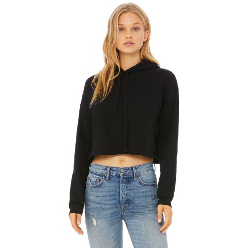 Ladies’ Cropped Fleece Hoodie