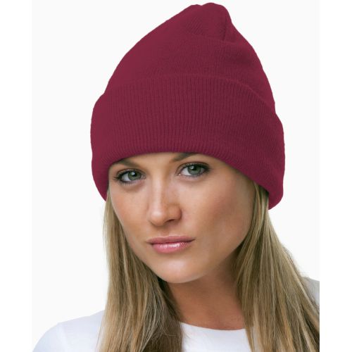 100% Acrylic Knit Cuff Beanie