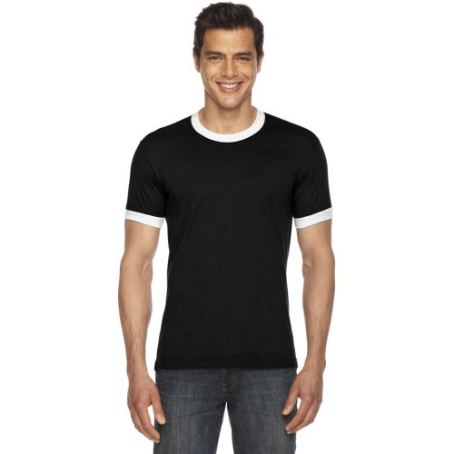 UNISEX Poly-Cotton Short-Sleeve Ringer T-Shirt