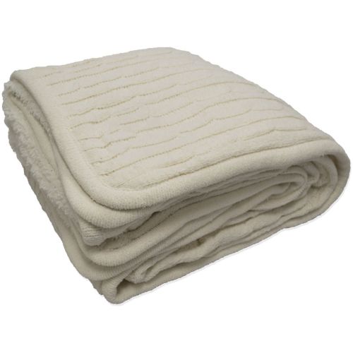 Cable Knit Lambswool Blanket