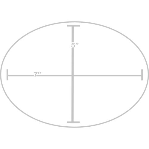 7 x 5 oval circle