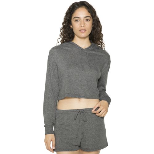 Ladies’ Tri-Blend Cropped Hoodie Sweatshirt