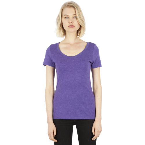 Ladies’ 4.6 oz. Tri-Blend Scoop Neck T-Shirt
