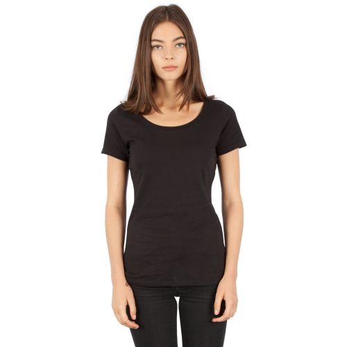 Ladies’ Combed Ring-Spun Cotton Scoop T-Shirt