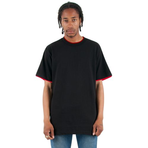 Shaka Wear Adult 5.9 oz., Double Layer Short-Sleeve Crewneck T-Shirt