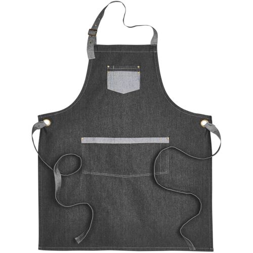 Unisex Domain Contrast Denim Bib Apron