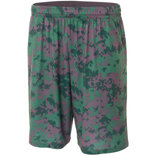 Youth 8″ Inseam Printed Camo Performance Shorts