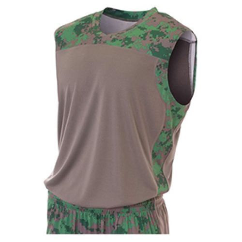 Youth Camo Performance Muscle Shirt