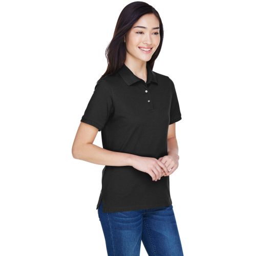 Harriton Ladies’ 5.6 oz. Easy Blend Polo