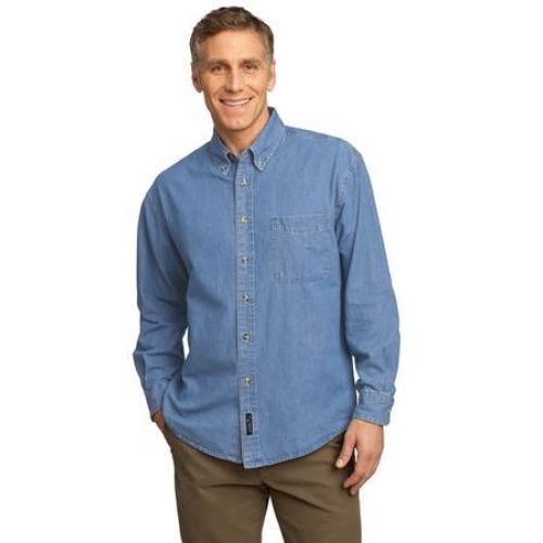 Port & Company – Long Sleeve Value Denim Shirt.