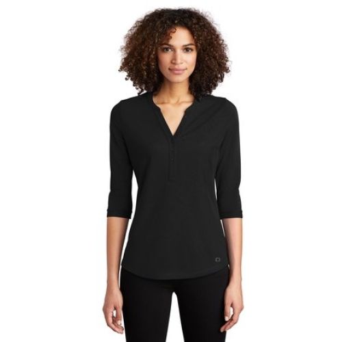 OGIO Ladies Jewel Henley