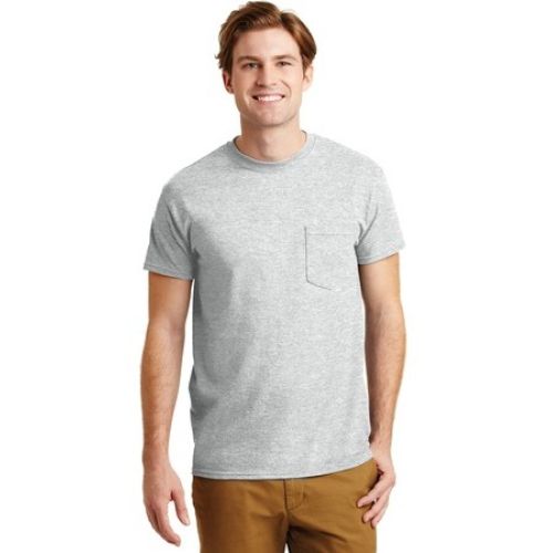 Gildan – DryBlend 50 Cotton/50 Poly Pocket T-Shirt.