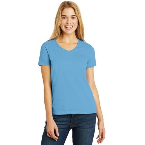 Hanes Ladies ComfortSoft V-Neck Tee.