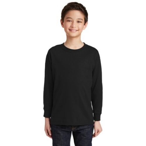 Gildan Youth Heavy Cotton 100% Cotton Long Sleeve T-Shirt.