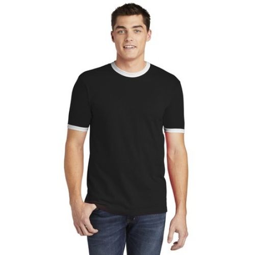 American Apparel Fine Jersey Ringer T-Shirt.