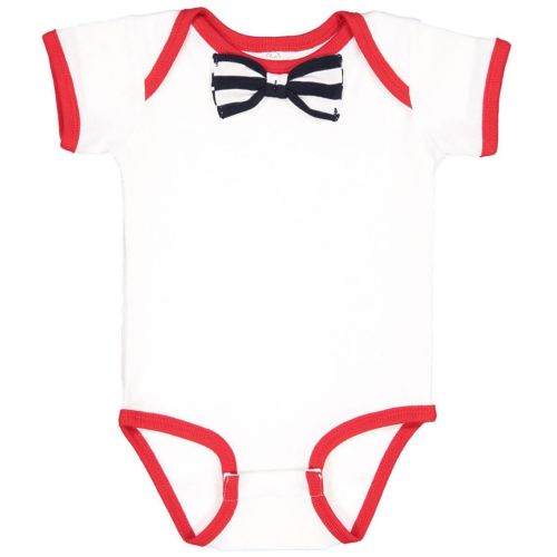 Baby Rib Infant Bow Tie Bodysuit