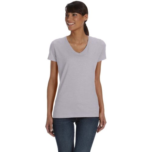 Ladies’ 5 oz. HD Cotton V-Neck T-Shirt