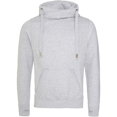 Men’s 80/20 Heavyweight Cross Over Neck Hooded Sweatshirt