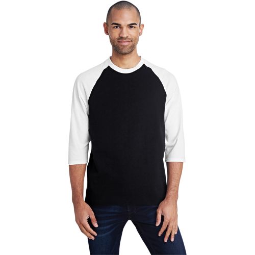 Adult Heavy Cotton 5.3 oz. 3/4-Raglan Sleeve T-Shirt