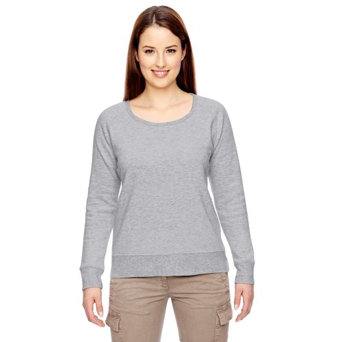 Ladies’ 7 oz. Organic/Recycled Heathered Fleece Raglan Pullover