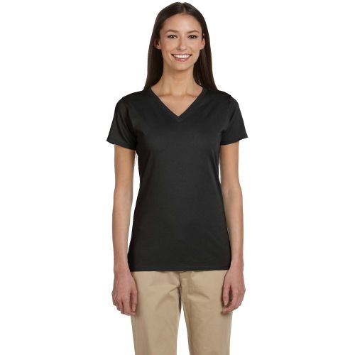 Ladies’ 4.4 oz., 100% Organic Cotton Short-Sleeve V-Neck T-Shirt
