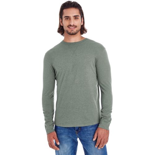 Men’s Heather Sueded Long-Sleeve Jersey