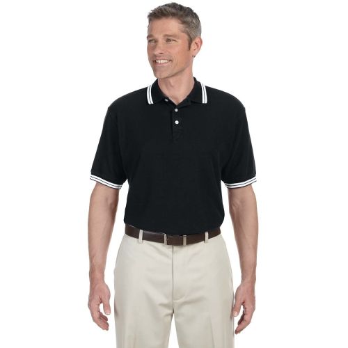 Men’s Tipped Performance Plus Piqué Polo