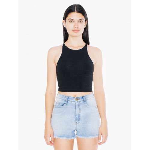 Ladies’ Cotton Spandex Sleeveless Crop Top
