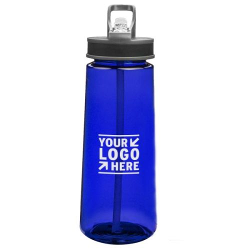 22 oz. Sports Water Bottle with Straw