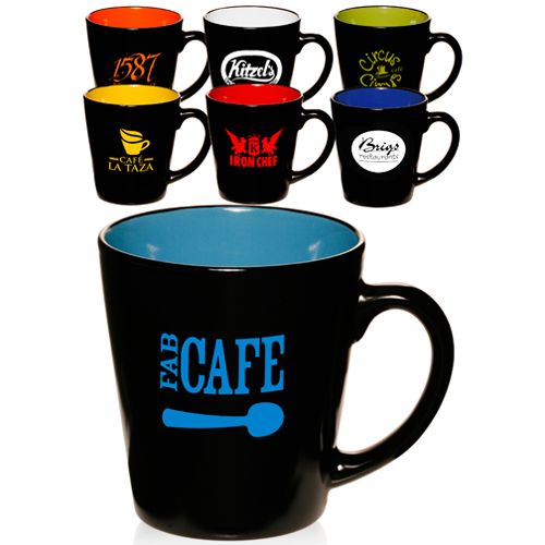 12 oz. Two-Tone Latte Custom Mugs