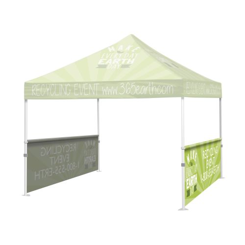 Event tent half side wall