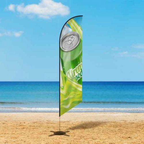 Feather Angled Flags 18 Feet – XL