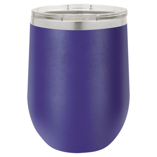 12 oz. Vacuum Insulated Stemless Wine Tumbler w/Lid