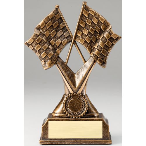Checkered Flag Resin 7"