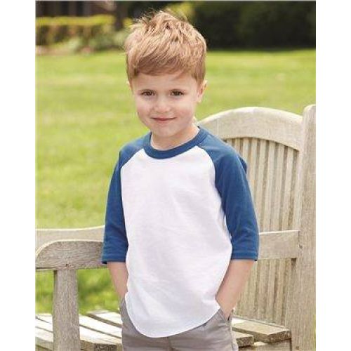 Augusta Sportswear Toddler Three-Quarter Sleeve Baseball Jersey